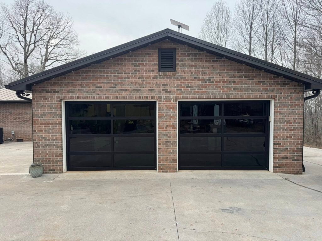 glass panel garage doors