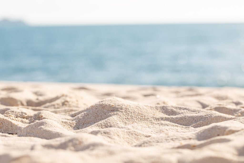 Sand on a beach