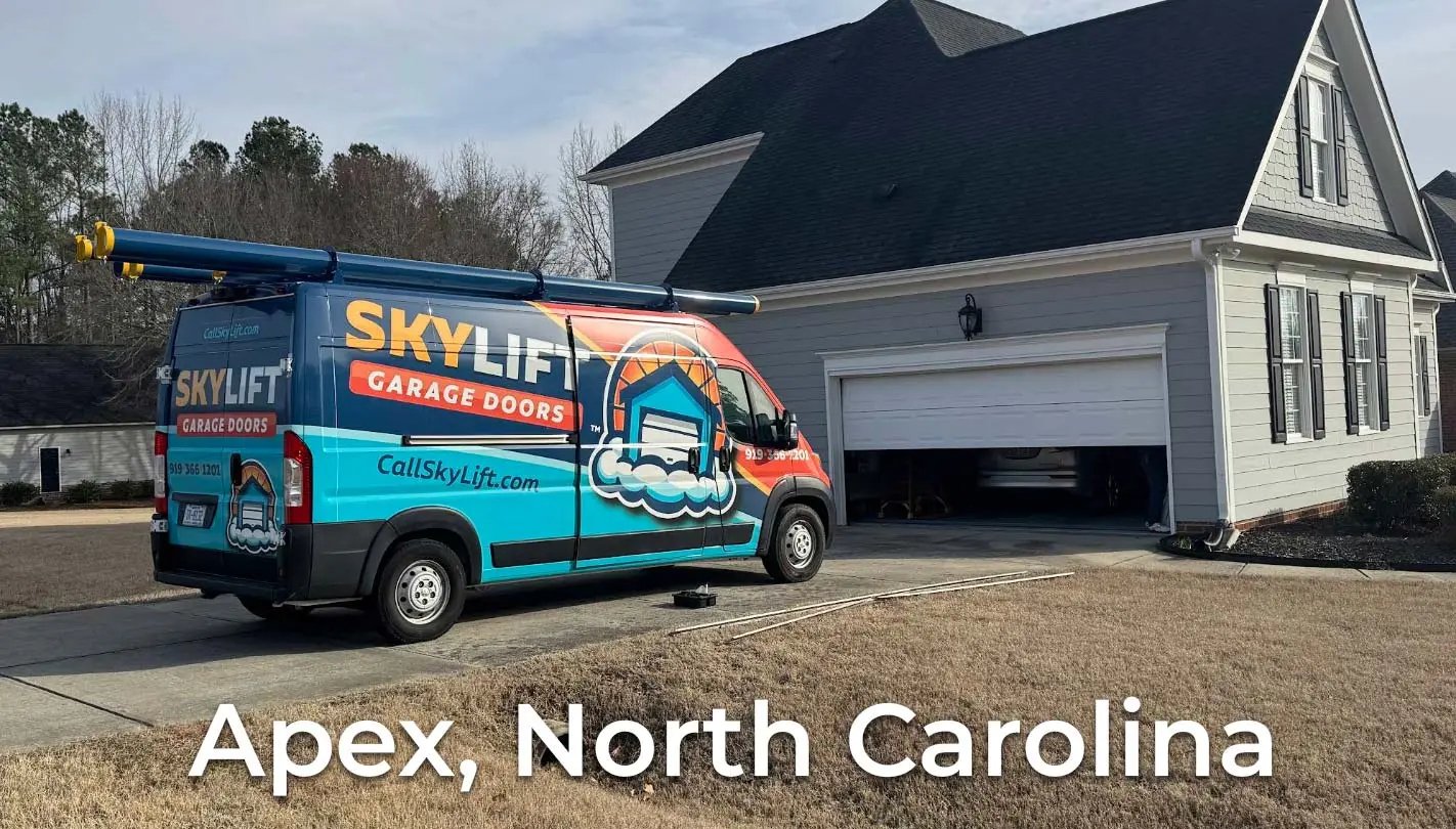 apex nc - new garage door installed