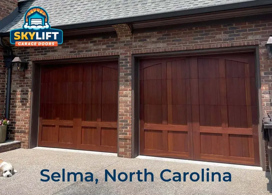 Selma, NC - wood garage door