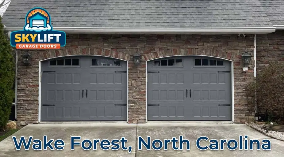Wake Forest, NC -gray garage door