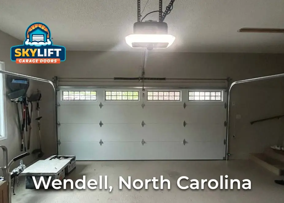 wendell, NC - garage door installed with opener