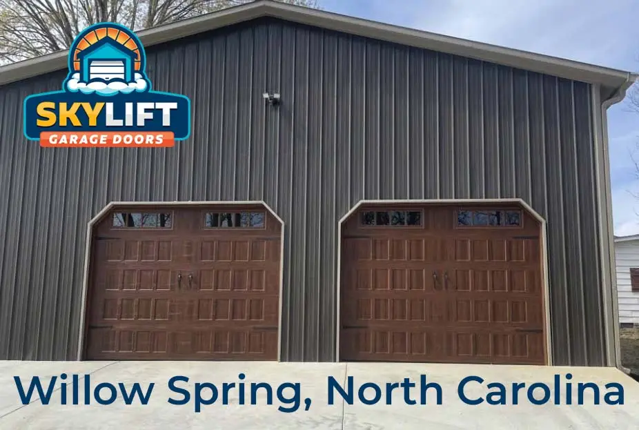 willow springs, nc - wooden garage doors
