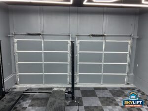 gray garage door panels