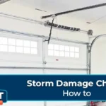 garage door storm damage check - how to