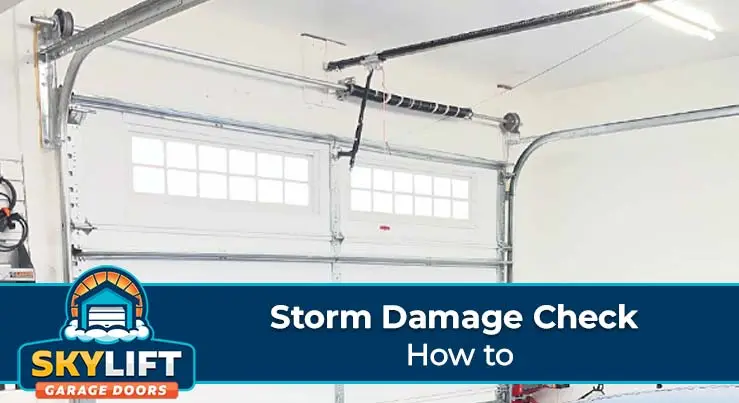 garage door storm damage check - how to