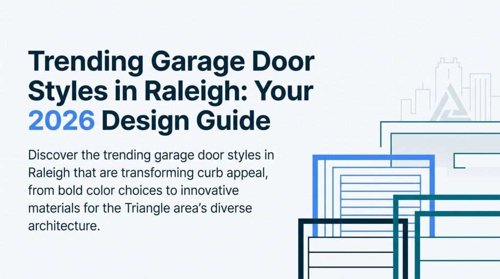 trending garage door styles in raleigh