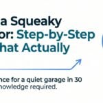 best solutions for a squeaky garage door