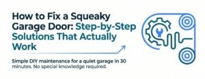 How to Fix a Squeaky Garage Door: Step-by-Step Solutions That Actually Work