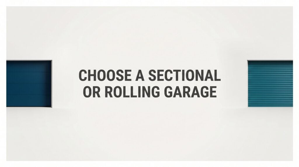 choosing a section or rolling garage door