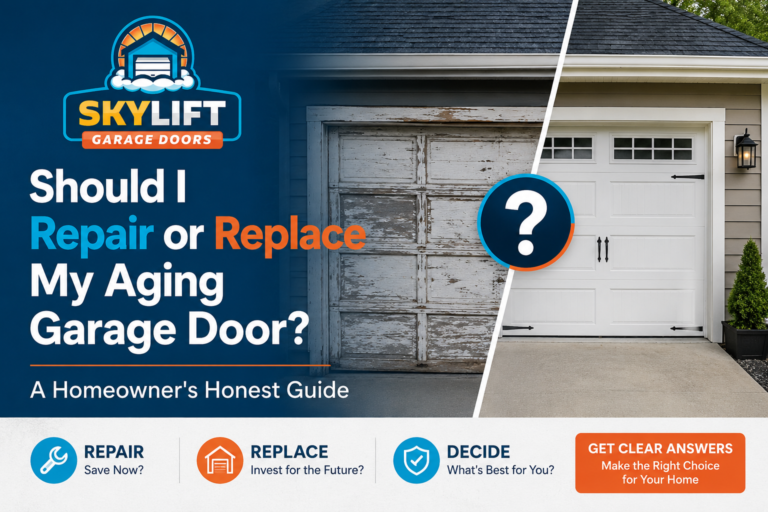 repair or replace aging garage door
