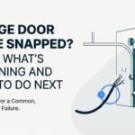 garage door cable snapped