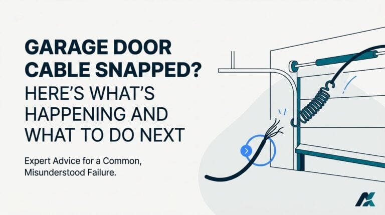 garage door cable snapped