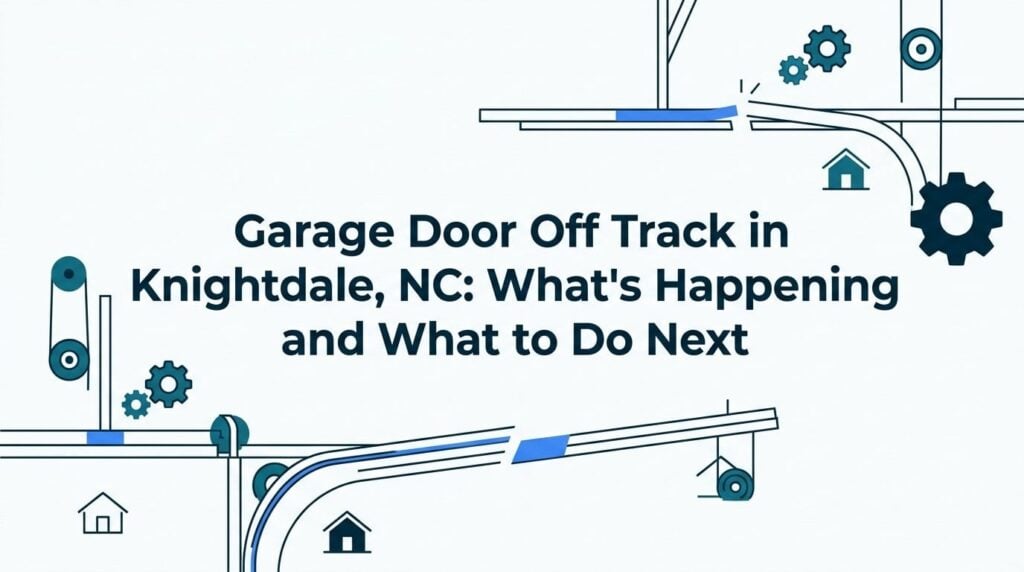 garage door off track in knightdale, nc