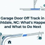 garage door off track in knightdale, nc