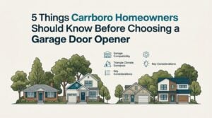 5 Things Carrboro Homeowners Should Know Before Choosing a Garage Door Opener