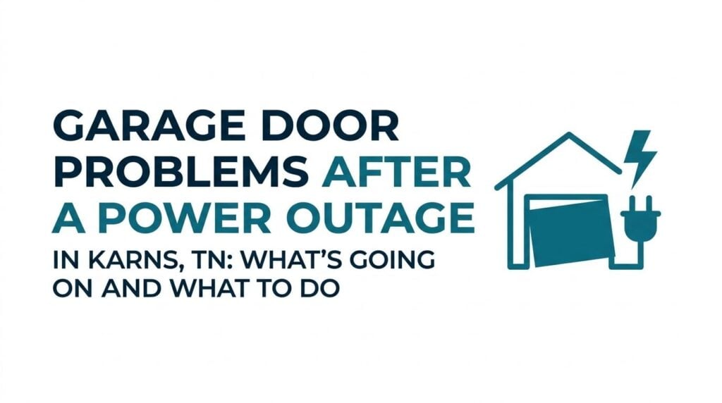 garage door problems after power outage in Karns, TN