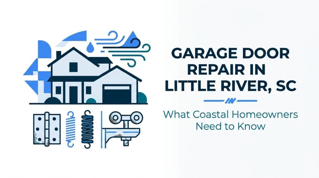 coastal impact on garage doors - little river, sc