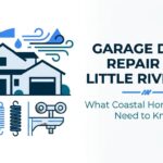 coastal impact on garage doors - little river, sc