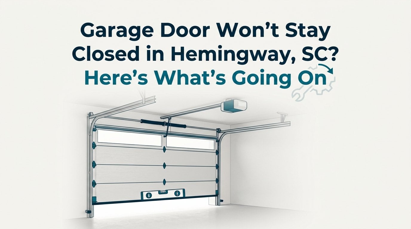 Garage Door Won’t Stay Closed in Hemingway, SC? Here’s What’s Going On