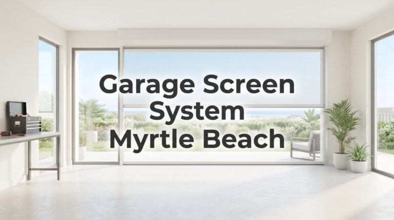 garage door screen system - myrtle beach
