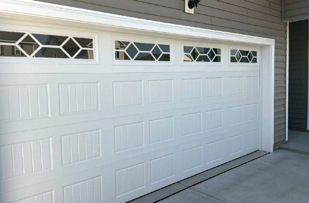 Decorative Garage Door Window Panel Installation in Myrtle Beach, SC