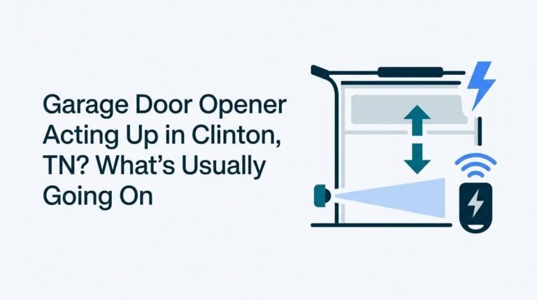 Garage Door Opener Acting Up in Clinton, TN? What’s Usually Going On