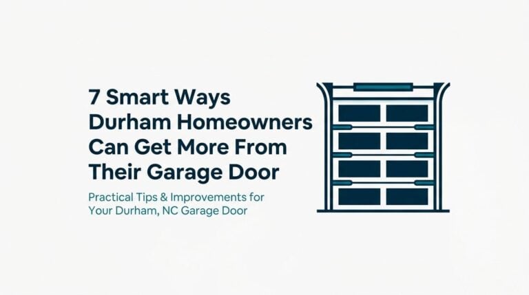 7 Smart Ways Durham Homeowners Can Get More From Their Garage Door